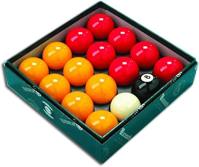 Aramith Premier Pool Balls 2" UK Standard - Red & Yellow