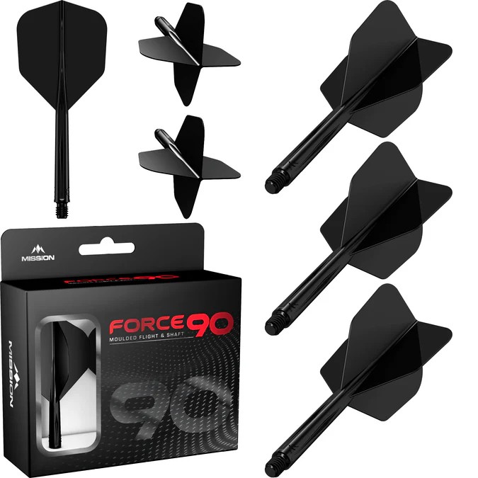 Force 90 Black No.6 Flights And Box