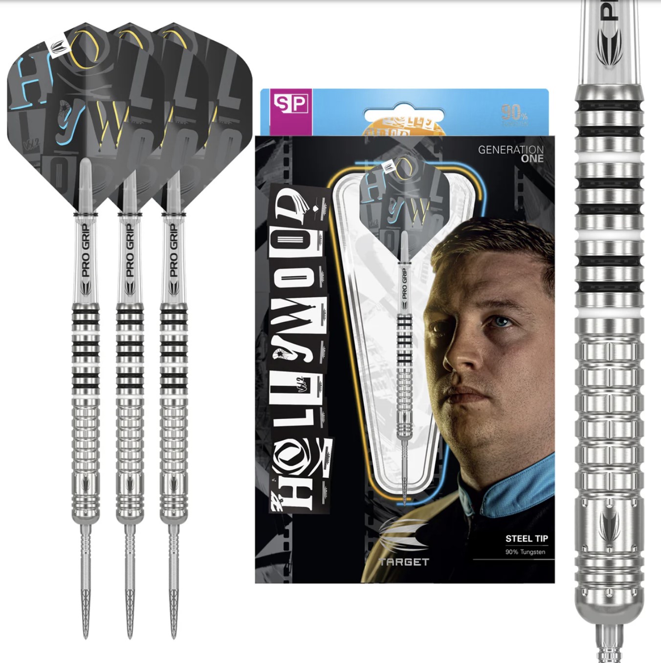 Chris Dobey Gen1 - 90% Tungsten Swiss Point Darts