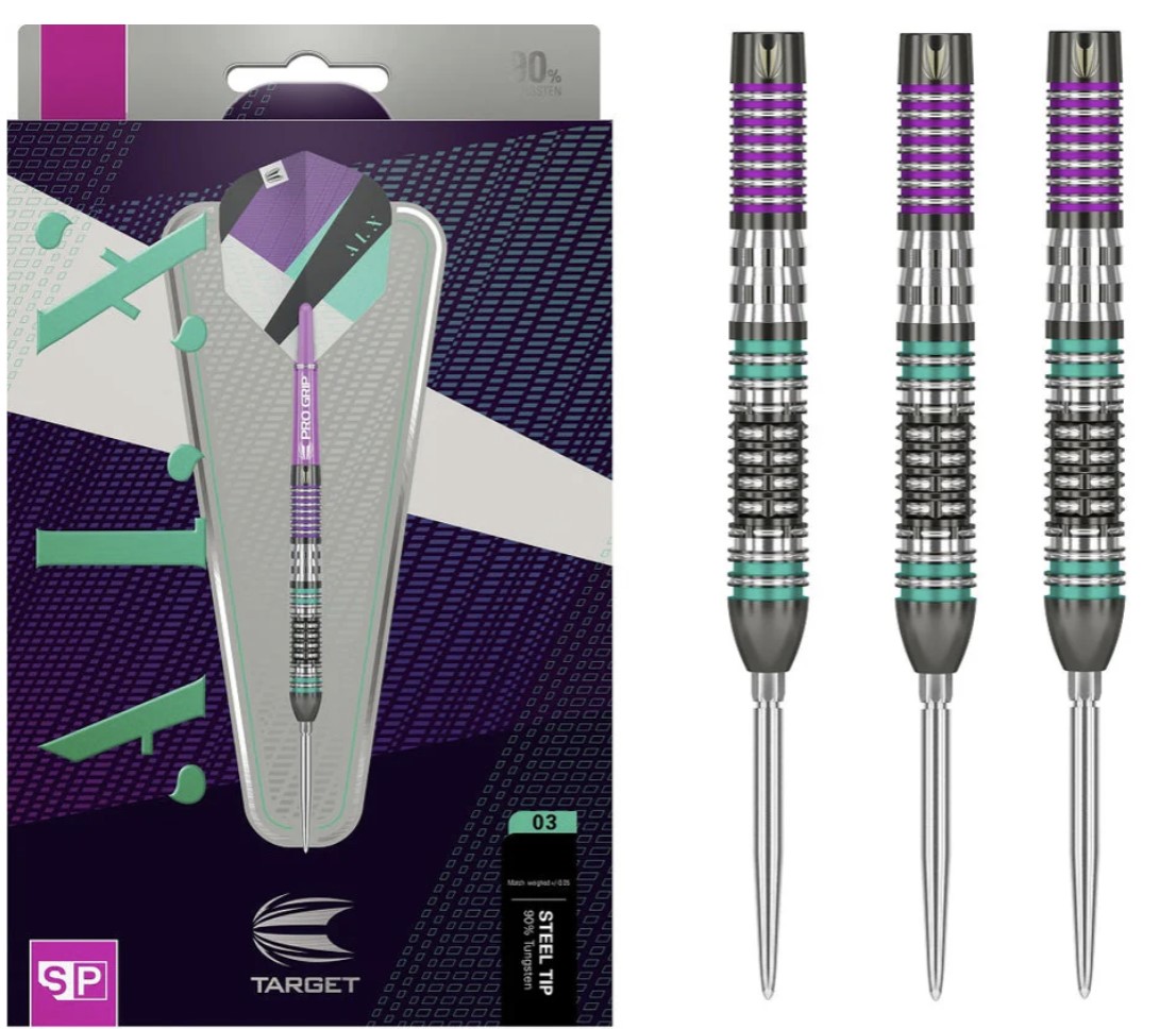 Target ALX 03 - 22g 90% Tungsten Swiss Point Darts *Rare*