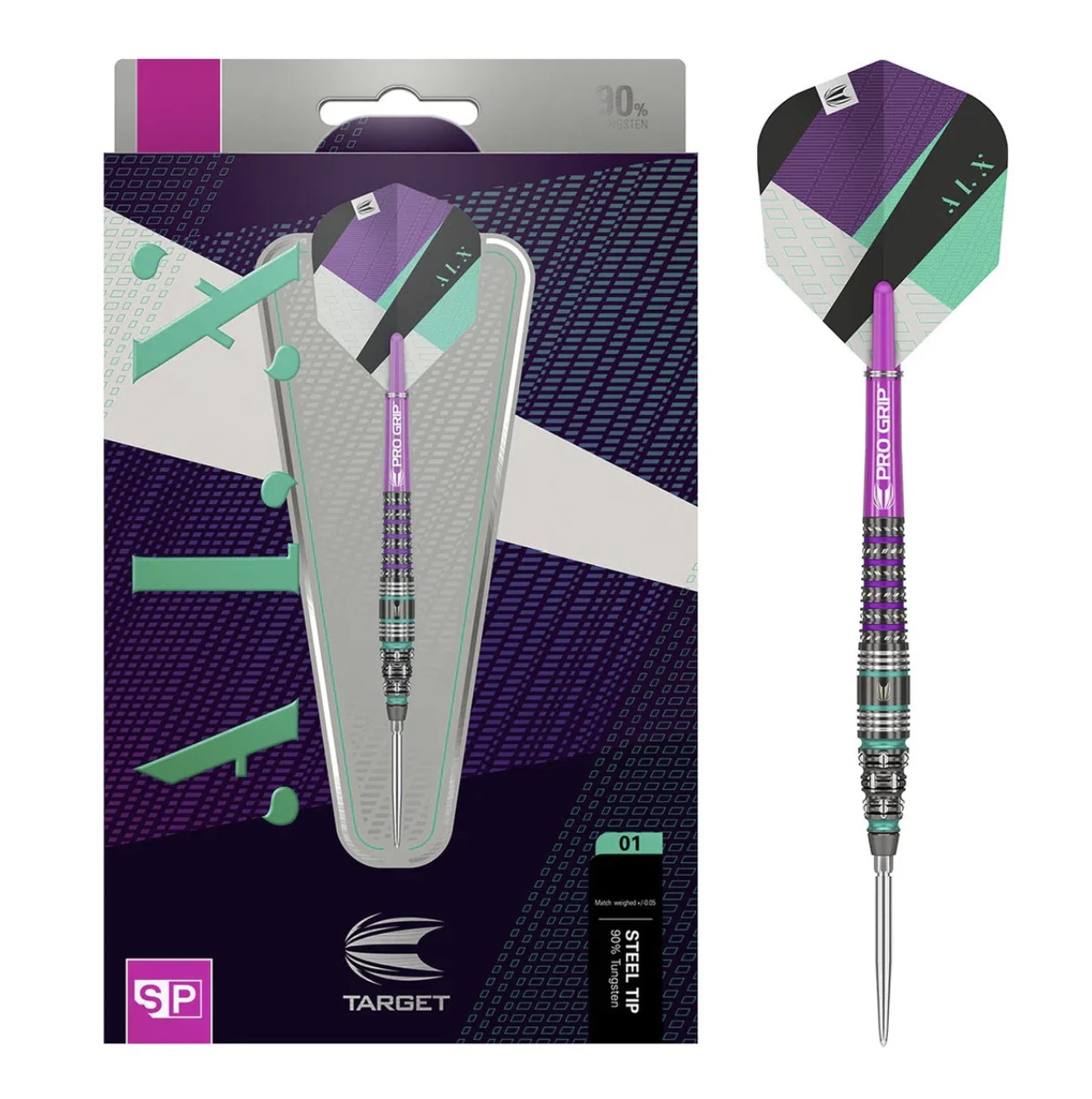 Target ALX 01 - 23g 90% Tungsten Swiss Point Darts *Rare*