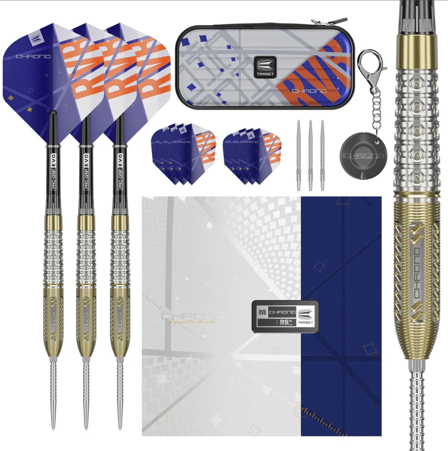 Raymond Van Barneveld RVB Chrono - 95% Tungsten Swiss Point Darts