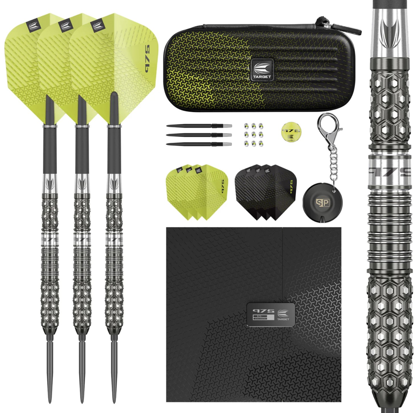 Target 975 - 02 - Swiss Point 97.5% Tungsten Dart Set Green